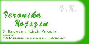 veronika mojszin business card